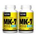Jarrow Formulas MK-7 90 mcg - 120 Softgels Pack of 2 - Superior Vitamin K Product for Building Strong Bones - Supports Heart & Cardiovascular Health - 240 Total Servings