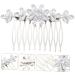 Housoutil Bangs Comb Bride Hair Accessories Wedding Bridal Accessories Hair Clips for Bangs Bride Accessories Womens Accessories Pearl Headpiece Simple Bridesmaid Aluminum Alloy Bar Mitzvah - Buy Online on GoSupps.com