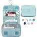 Travel Hanging Toiletry Wash Bag Makeup Cosmetic Organizer for Women Waterproof (Sky Blue) - Buy Online on GoSupps.com