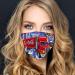 Riou Washable Mouth Protection Bandana | Funny Christmas Motif Face Mask for Ladies - Dustproof Motorcycle Neckerchief - Buy Online on GoSupps.com