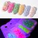 HERIS 8 Pack Fluorescent Glow Nail Art Rhinestones - DIY Manicure Decorations - Buy Online on GoSupps.com
