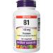 Webber Naturals Vitamin B1 Thiamine 100 mg 120 Tablets Supports Energy Production Vegan - Buy Online on GoSupps.com