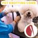 Display Knife Cat - 10-Piece Knot Comb Set for Pet Care | Hair Removal & Massage Tool for Cats (Red) - Buy Online on GoSupps.com
