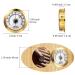 2 Piece Gold Analog Mechanical Hygrometer Set - 2 Inch Round Humidity Gauge for Cabinets and Cans - Buy Online on GoSupps.com