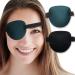 2 pcs Eye Patch AMZVIO Eye Patches for Adults and Kids Adjustable 3D Medical Eyepatch for Right or Left Eye Soft Eye Cover for Amblyopia Lazy Eye Black & Blue