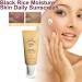Black Rice Sunscreen Moisturizing Daily Sunscreen Rice Moisture Daily Sunscreen Nourishing Skin Protection & UV Defense 50g Non-greasy Velvet Finish Concealer Isolation for Face Body - Buy Online on GoSupps.com