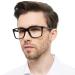 OCCI CHIARI Wide Reading Glasses Men Large Head Ultralight Readers(1.0 1.25 1.5 1.75 2.0 2.25 2.5 2.75 3.0 3.5 4.0 5.0 6.0) Black 1.5 x