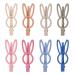 Matte Hair Barrettes Alligator Hair Clips - 8pcs Duckbill Hair Clips Cute Rabbit Hairpins Colorful Clips for Thick Hair Cute Hair Accessories for Birthday Christmas Valentines Day Gifts
