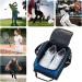 BestFire Golf Shoe Bag - Zippered Design Shoe Carrier Bag for Men and Women with Large Storage Space and 2 Side Pockets - Ideal for Golf, Basketball, Baseball, Tennis - Blue Color - Buy Online on GoSupps.com