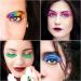 Halloween Lashes 6Pairs Rainbow Fake Eyelashes Reusable Makeup Costume Lashes Handmade False Eyelashes for Party Stage Cosmetics - Buy Online on GoSupps.com