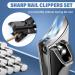 2024 Toenail Clippers for Seniors | Ultra Sharp Wide Jaw Nail Clippers for Thick Nails | Slant Curved Blade Fingernail Cutter for Men - Ideal for Ingrown Nails - Buy Online on GoSupps.com