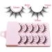 AUGENLI 15mm Japanese Style Wispy Eyelashes - Reusable 5Pair for Cosplay and Daily Wear - Buy Online on GoSupps.com