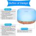 Diffuserlove 500ML Essential Oil Diffuser with Remote Control, Aromatherapy & Cool Mist Humidifier - 7 LED Night Light for Home, Office, SPA - Buy Online on GoSupps.com