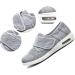 ALASON Diabetic Walking Shoes for Elderly Women - Comfortable Breathable Supportive Sneakers for Swollen Feet - Lightweight Plantar Fasciitis Slippers in Grey - Size 47 - Buy Online on GoSupps.com