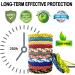 24-Pack PU Leather Mosquito Repellent Bracelets - DEET-Free Bands for Adults & Kids | Indoor/Outdoor Protection for Camping, Swimming, Fishing, Travel - Buy Online on GoSupps.com