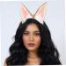 Beatifufu Bunny Ear Headband Plush Cat Ear Hairband Make up Headband Hair Tie with Bow Animal Ears Headband Easter Cute Headband Accesorios Party Tiara Festival Props Modeling Decorations One Size Khaki - Buy Online on GoSupps.com