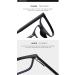 KDOQ TR90 Light Frame Square Blue Light Blocking Glasses Anti Blue Ray Computer Eyewear for Men & Women in Matte Black - Buy Online on GoSupps.com