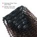 ABH AmazingBeauty Ombre Kinky Curly Clip-In Hair Extensions for Black Women â€“ 3C 4A Remy Human Hair, Chocolate Brown T4, 14 Inch, 115g - Buy Online on GoSupps.com