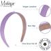 Motique Accessories 1 Inch Vegan Leather Headband for Women and Girls (Blue) - Buy Online on GoSupps.com