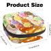 Colorful Cartoon Ice Cream Menstrual Cup Bags | Zippered Period Inserts & Tampon Pouches for Girls & Women - Buy Online on GoSupps.com