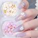 6 Boxes of Light Change 3D Nail Flowers Accessories with Gold and Silver for Mixed DIY Jewelry Art Decorative Supplies - Buy Online on GoSupps.com