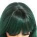 Andria Green Blue Synthetic Wig with Bangs - 26 Inch Long Loose Curly Wave Ombre Green Hair for Women - Buy Online on GoSupps.com