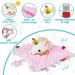 Unicorn Lovely Soothing Security Toy with Tags Teether Blanket - Soft Baby Blanket for Boys and Girls | Newborn Snuggle Toy & Teether | Baby Animal Gifts - Pink B - Buy Online on GoSupps.com