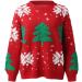 Yihaojia Ugly Christmas Sweaters for Women Crewneck Long Sleeve Patterns Knitted Sweater Elk Floral Printed Pullover Tunic Red#9 Medium - Buy Online on GoSupps.com