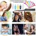 Figfyou 36 Seamless Colored Hair Clips - No Bend Hairdressing Accessories & Combi Clips for Perfect Hair Styling & Makeup - Buy Online on GoSupps.com
