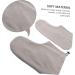 Beavorty Warm Foot Covers for Growth Therapy - Paraffin Bath Care 2 Pairs of Cotton Spa Shoes Gray 28x20cm - Foot Protection & Comfort - Buy Online on GoSupps.com