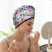 Colorful Watercolor Dots Microfiber Hair Towel - Soft Super Absorbent Wrap for Long Curly & Thick Hair | Quick Dry Coral Velvet Cap for Women - Buy Online on GoSupps.com