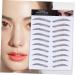 SOESFOUFU Authentic Eyebrows 4pcs Eyebrow Stickers Waterproof Stickers Semi Permanent Eyebrows Eyebrow Stencils 4d Modify Mold - Buy Online on GoSupps.com