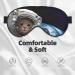 Cat Astronaut Print Eye Mask - Soft Sleep Blindfold with Elastic Strap for Travel & Night Sleep - Buy Online on GoSupps.com