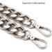 25 Inch Trendy Chunky Metal Chain Purse Handles Shoulder Strap Replacement for Handbag (Silver) - Buy Online on GoSupps.com