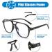 FEISEDY Retro 70s Blue Light Filter Glasses for Men & Women - No Prescription Black B2387 - Ultimate Blue Light Blocking for Comfortable Screen Time - Buy Online on GoSupps.com