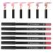6pcs Lip Liner  Long Lasting Lip Pencil  Professional Waterproof Matte Long Lasting Lip Pencil Pigmented Cosmetics for Women Girls(set 02)