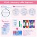 ETSPIL Embroidery Kit for Beginners - Learn 33 Stitches, Includes Hoop, Color Threads & Easy Instructions - Buy Online on GoSupps.com