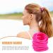 Frcolor Elastic Hair Ties - No Metal No Damage Ponytail Holders (Pack of 50) - Soft Pink Rubber Bands for All Hair Types - International Shipping Available - Buy Online on GoSupps.com