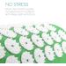 Navaris 2in1 Acupressure Massage Set - Shakti Mat & Pillow with Bag | Green White Needle Mat for Relaxation & Pain Relief - International Shipping Available - Buy Online on GoSupps.com