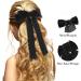 Molain Black Bow Barrettes - Kawaii French Hair Clip for Women and Girls | Aesthetic Hairbows for Halloween, Christmas, Easter Cosplay - Buy Online on GoSupps.com
