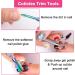 Acrylic Nail Clippers Nail Tips Cutter for Acrylic False Fake Gel Artificial Nails Professional Manicure Pedicure Trimmer Nail Care Tools Nail Trimmer with Cuticle Pusher Triangular Cuticle Peeler - Buy Online on GoSupps.com