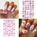 Breast Cancer Nail Art Stickers - Pink Ribbon 3D Self-Adhesive Decals for Women and Girls - Buy Online on GoSupps.com