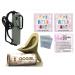 GoGirl Military Female Urination Device, Khaki with Khaki Waterproof Holder & LA Fresh Feminie towlettes, Zip Baggies & Carabiner