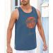 Men's Runcati Printed Tank Top - Breathable Cotton Gym Shirt for Fitness & Bodybuilding - XXL Blue - Buy Online on GoSupps.com