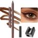 Eyeliner Gel Eye Pencil with SharpenerSmooth Smudge Resistant Long Lasting Makeup Liner for Daily Use 3chocolate - Buy Online on GoSupps.com