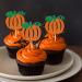 24 PCS Pumpkin Cupcake Toppers - Fall Theme Cake Picks for Baby Shower, Birthday, Thanksgiving, Halloween Party Decorations in Orange - Buy Online on GoSupps.com