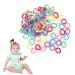 Baby Hair Bobbles 50 Pcs Girls Hair Bands Elastic Hair Ties Candy Color Seamless Girls Hairbands for Baby Girls Soft Hair Bobbles Small Hair Bands for Toddlers Baby Kids