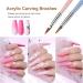 8PCS Nail Art Brushes Set - Nail Extension Gel & Builder Gel Brushes for DIY Manicure | FITDON - Buy Online on GoSupps.com
