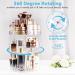 Kingtaily 360 Rotating Makeup Organizer with 6 Adjustable Layers - Large Capacity Vanity and Skin-care Organizer - Buy Online on GoSupps.com