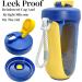 Qavi Protein Shaker Bottle - 590ml Yellow | Stainless Steel Mixing Ball | BPA-Free Tritan Material | Leakproof & Odourless - Buy Online on GoSupps.com